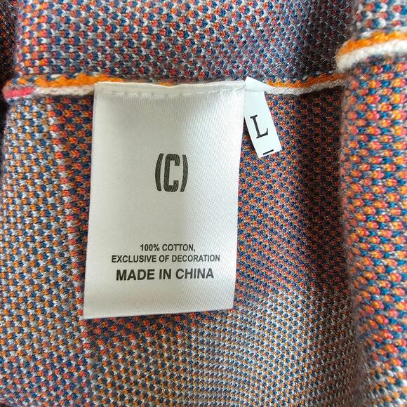 Cashmere Sound Antonio Scala Color Block Checkered Pullover Sweater Large - Picture 6 of 7
